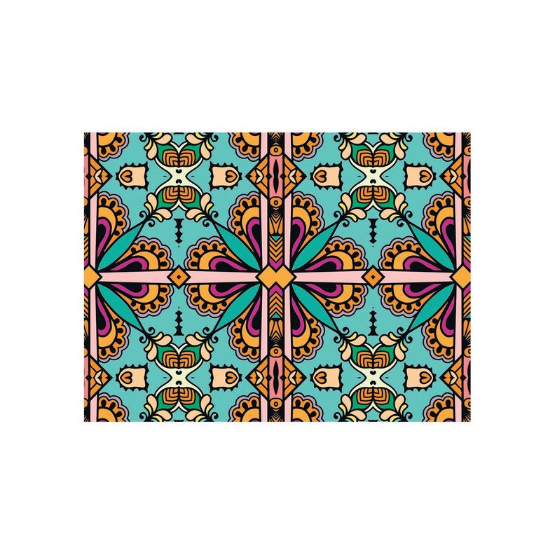 Alfombra Vinílica Living  Mandala Árabe 140x220 cm-0