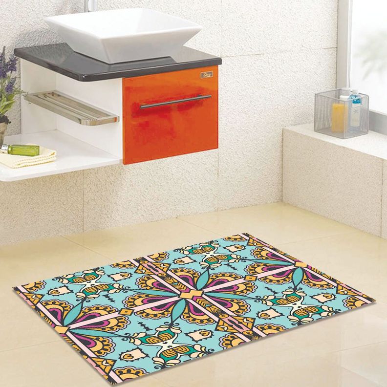 Alfombra Vinílica Living  Mandala Árabe 140x220 cm-1