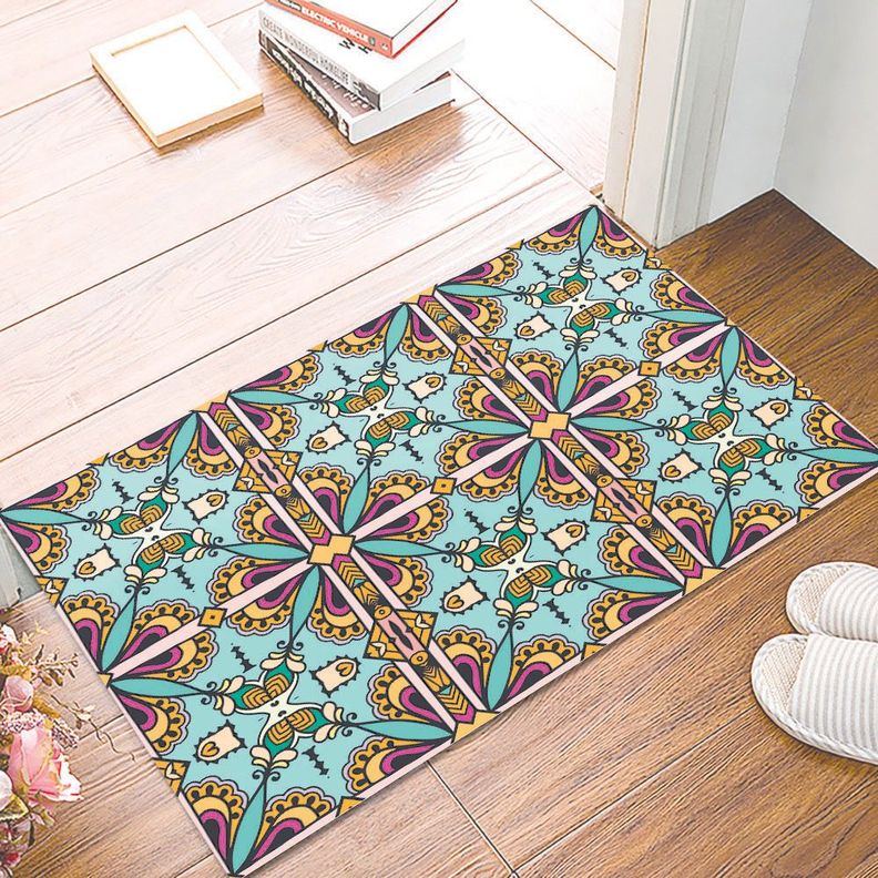 Alfombra Vinílica Living  Mandala Árabe 140x220 cm-2