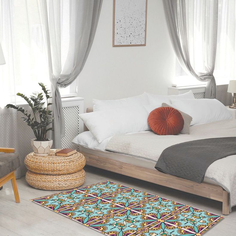Alfombra Vinílica Living  Mandala Árabe 140x220 cm-5