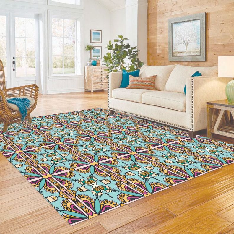 Alfombra Vinílica Living  Mandala Árabe 140x220 cm-8