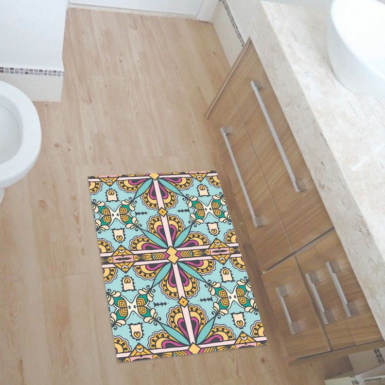 Alfombra Vinílica Living  Mandala Árabe 140x220 cm-9