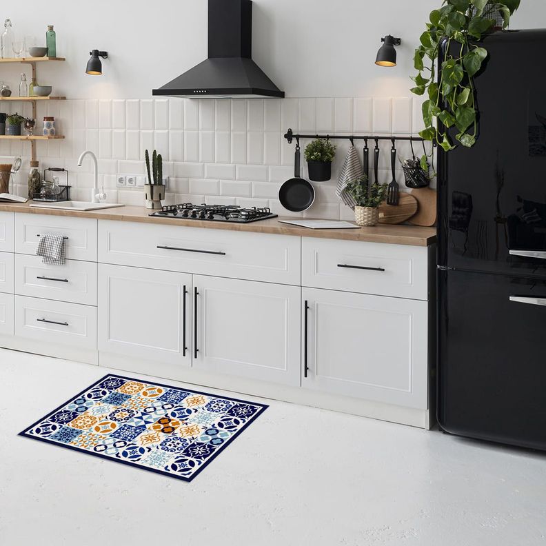 Alfombra Vinílica Cocina Baldosa Mediterránea 70x100 cm-3