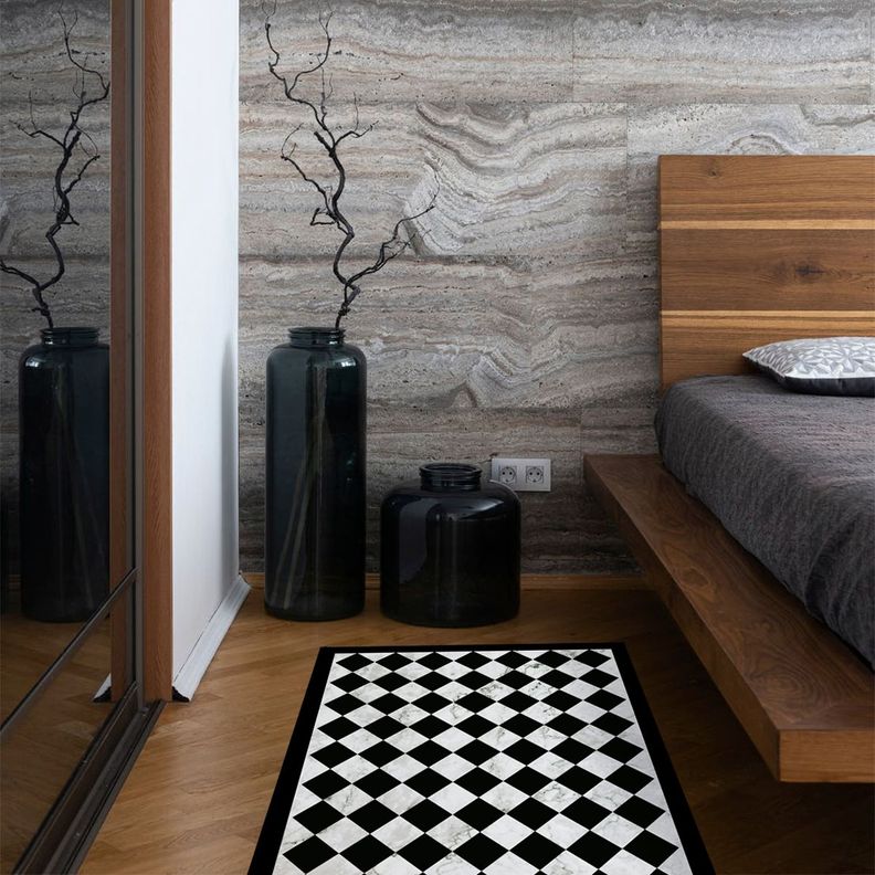Alfombra Vinílica Rombo Dama Classic Marble 140x180 cm-2