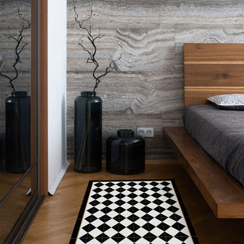 Alfombra Vinílica  Rombo Dama Golden Line 140x160 cm-2