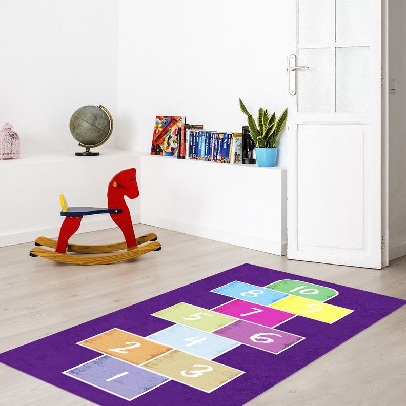 Alfombra Vinílica  Luche Clásico Morado 140x160 cm-1