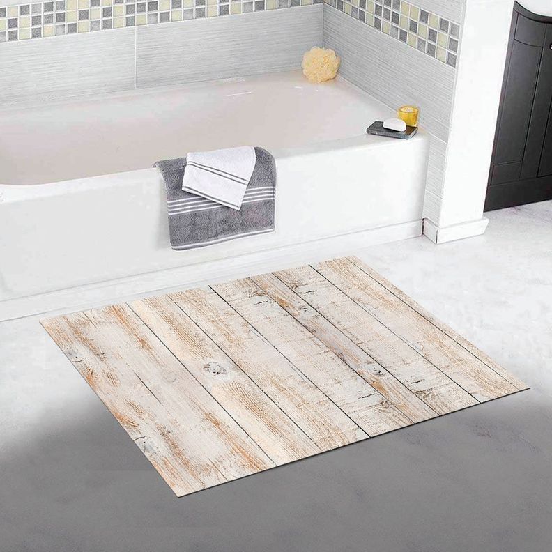 Alfombra Vinílica  Madera Vintage Natural 50x70 cm-2