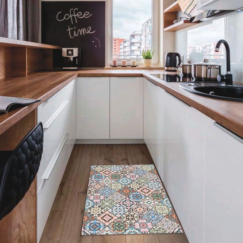 Alfombra Vinílica Baño Cocina Baldosa Niza 50x70 cm-2