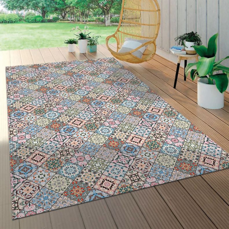 Alfombra Vinílica Baño Cocina Baldosa Niza 50x70 cm-7