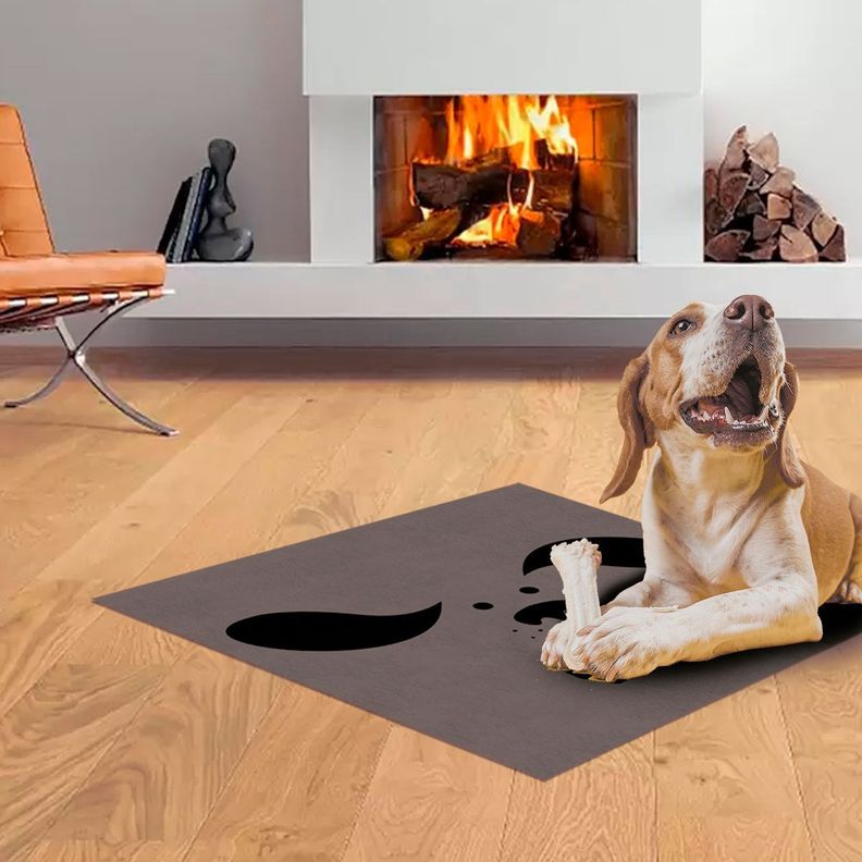 Alfombra Vinílica Pet Orejitas Antideslizante 70x70 cm-2