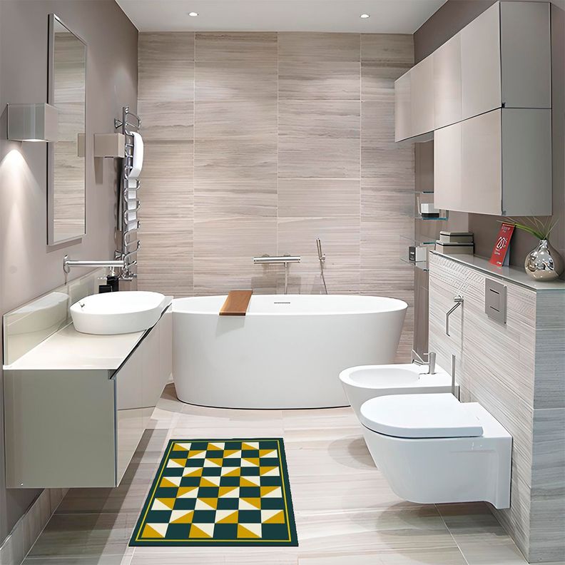 Alfombra Vinílica Living  Tablero Mustard 140x160 cm-1