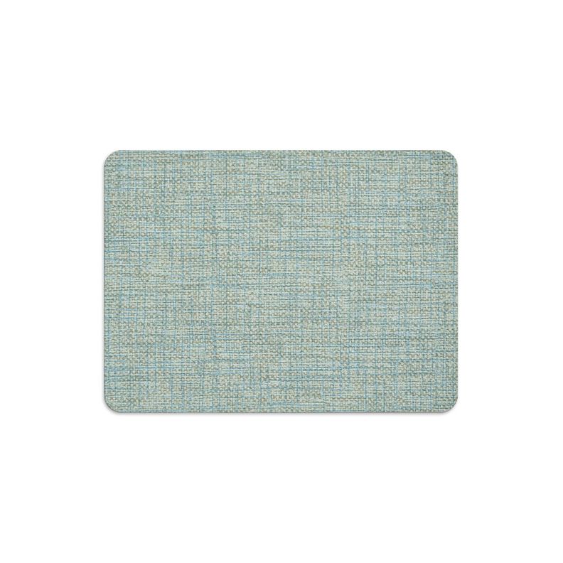Set 6 Individuales Luxe Ligth Blue Rectangular