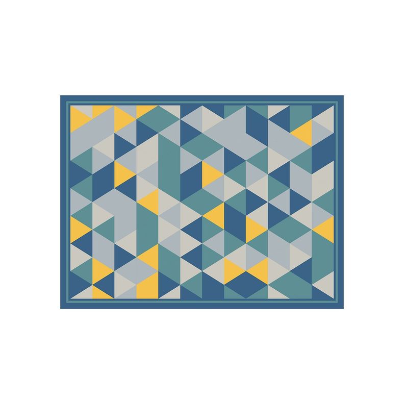 Alfombra Vinílica Living  Prisma Orion Blue 70x100 cm-0