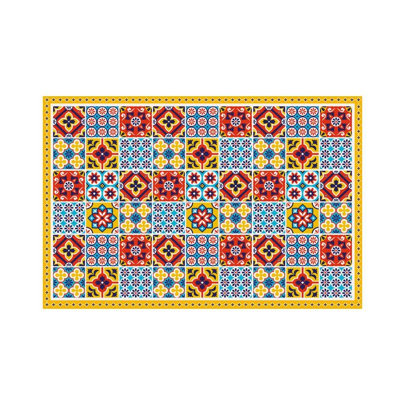Alfombra Vinílica Cocina Baldosa Portuguesa 70x100cm-4