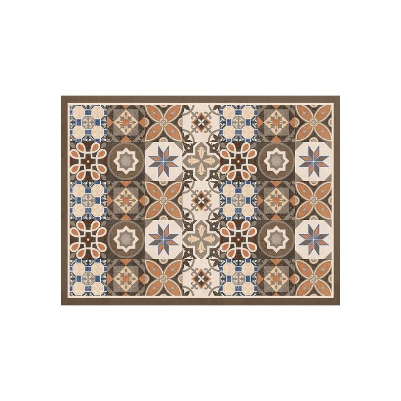 Alfombra Vinílica Baño Cocina Baldosa Verona 70x100 cm-0