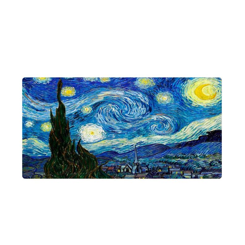 Mouse Pad XL Oficina Noche Estrellada 40x70 cm-0