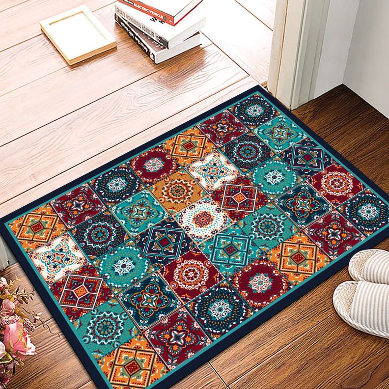 Alfombra Vinílica Baño Cocina Baldosa Palermo 50x70 cm-1