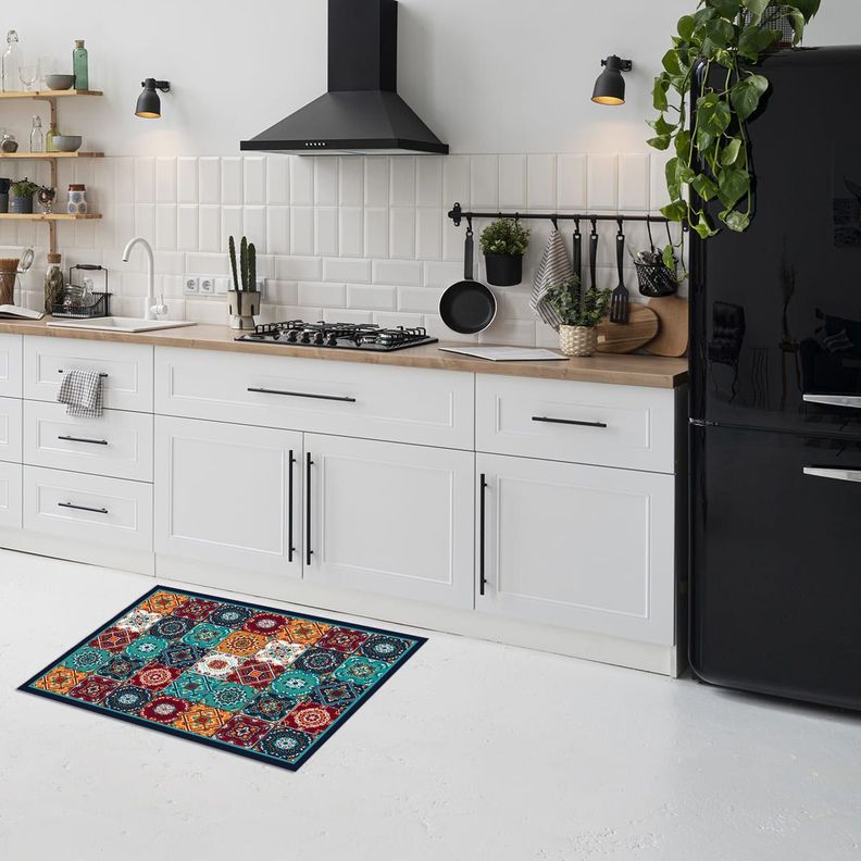 Alfombra Vinílica Baño Cocina Baldosa Palermo 50x70 cm-3