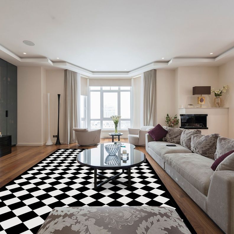 Alfombra Vinílica Living  Rombo Dama Medium 140x160 cm-9