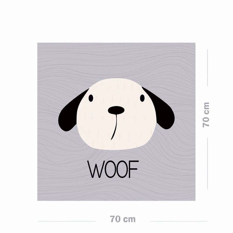 Alfombra Vinílica Pet Woof Antideslizante 70x70 cm-1