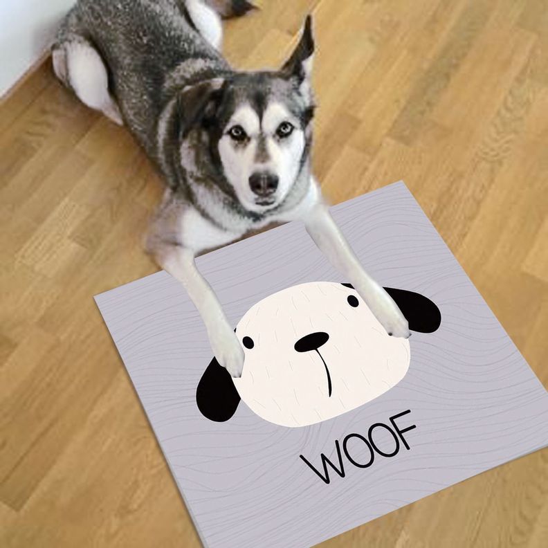 Alfombra Vinílica Pet Woof Antideslizante 70x70 cm-2