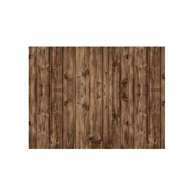 Alfombra Vinílica  Madera Rústica Nogal 140x160 cm-0
