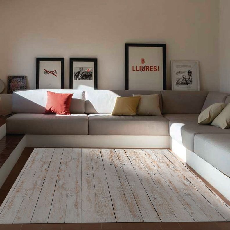 Alfombra Vinílica  Madera Vintage Natural 140x160 cm-3