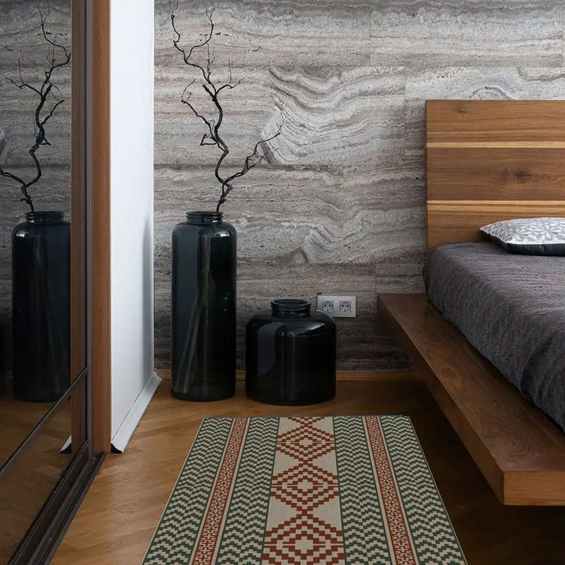 Alfombra Vinílica Living  Chacana 70x140 cm-7