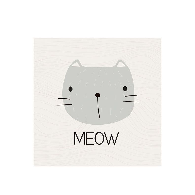 Alfombra Vinílica Pet Meow Antideslizante 70x70 cm-0