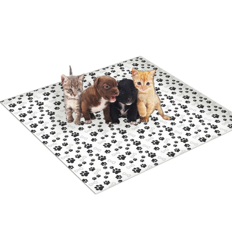 Alfombra Vinílica Pet Huesitos Antideslizante 70x70 cm-1