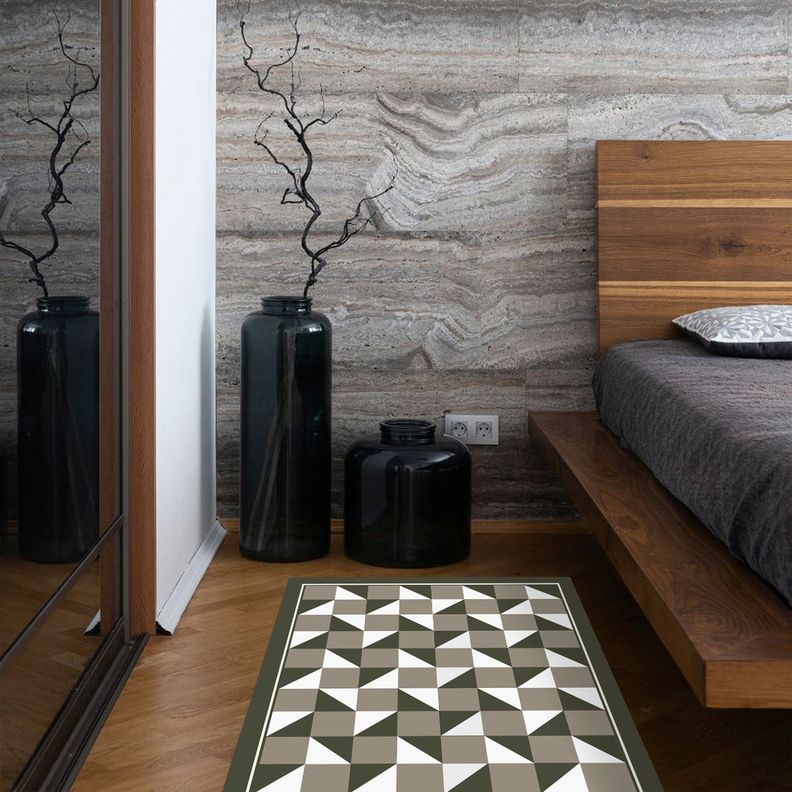 Alfombra Vinílica Living  Tablero Titanium 140x160 cm-2