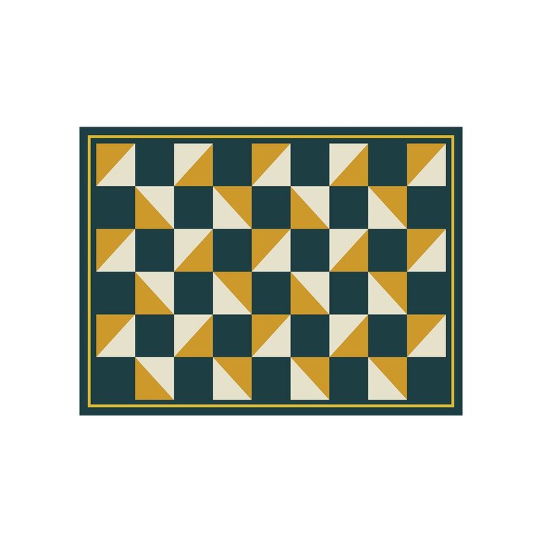 Alfombra Vinílica Living  Tablero Mustard 140x220 cm-0