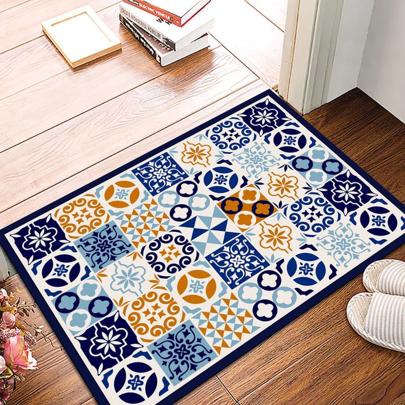Alfombra Vinílica Cocina Baldosa Mediterránea 140x220cm-1
