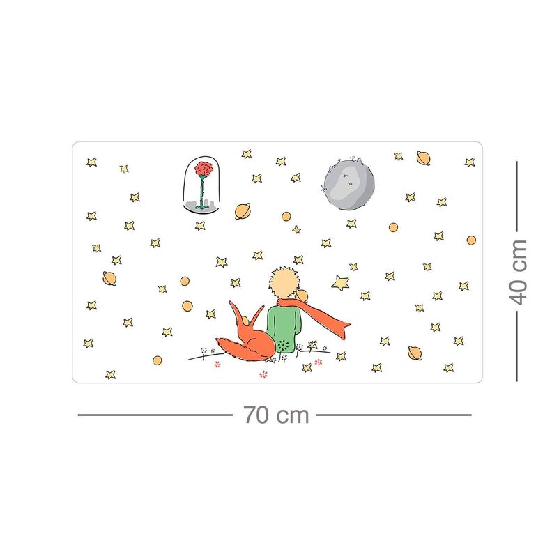 Mouse Pad XL Oficina El Principito Zorro 40x70 cm-1