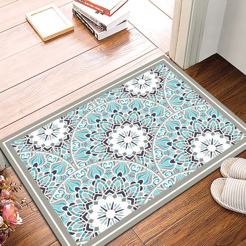 Alfombra Vinílica Living  Mandala Flor 140x160 cm-1