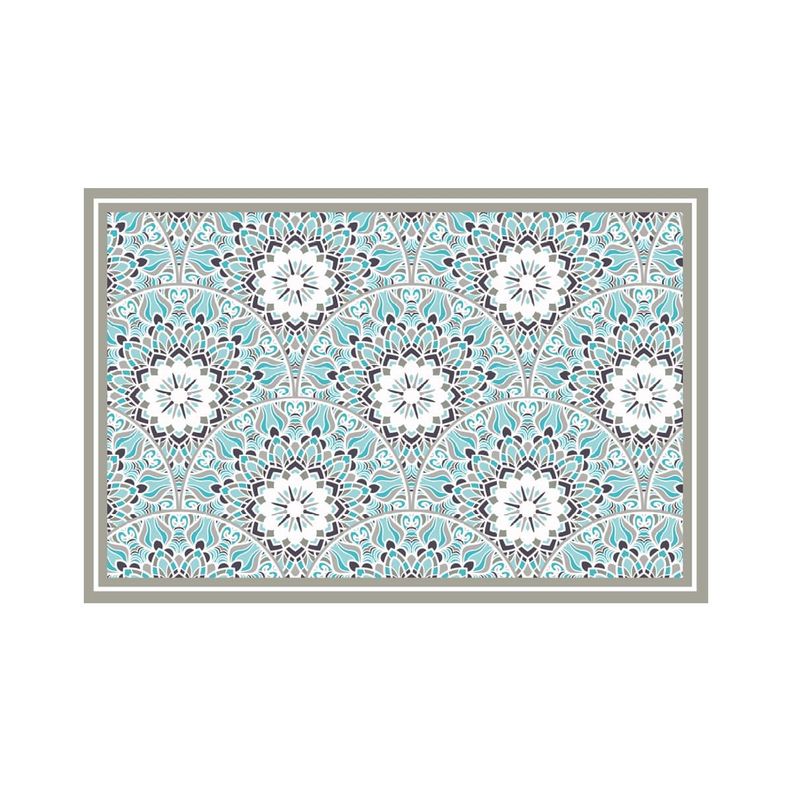 Alfombra Vinílica Living  Mandala Flor 140x160 cm-4