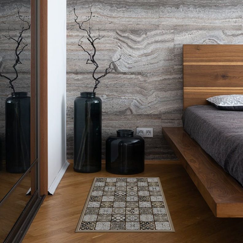 Alfombra Vinílica Cocina Baldosa Ligure 140x220 cm-3