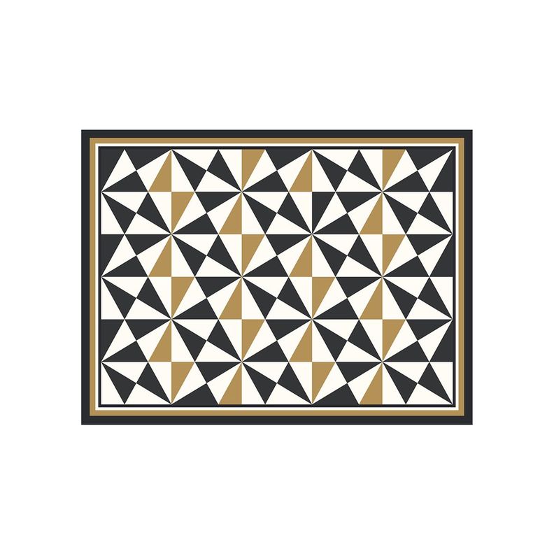 Alfombra Vinílica  Pirámide Black Gold 140x160 cm-0