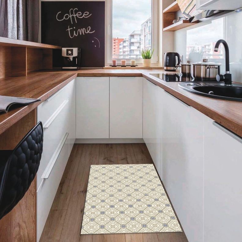 Alfombra Vinílica Cocina Baldosa Portofino 140x160 cm-2