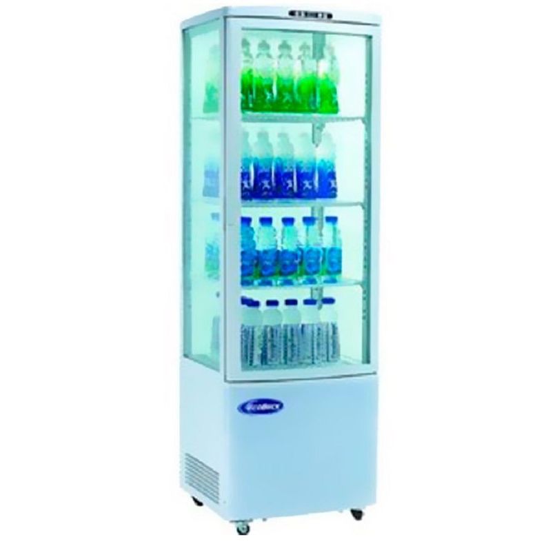 VITRINA VERTICAL REFRIGERADA 4 NIVELES BLANCA CERTIFICADO-0