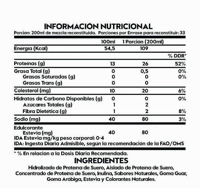 PROTEINA WHEY CHIRIMOYA  2.3 LB PACK CREATINA MONOHIDRATO 300GR 60 SV-1