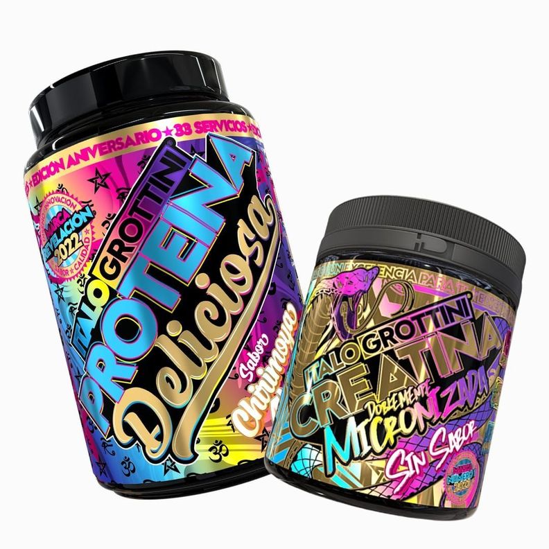 PROTEINA WHEY CHIRIMOYA  2.3 LB PACK CREATINA MONOHIDRATO 300GR 60 SV-0