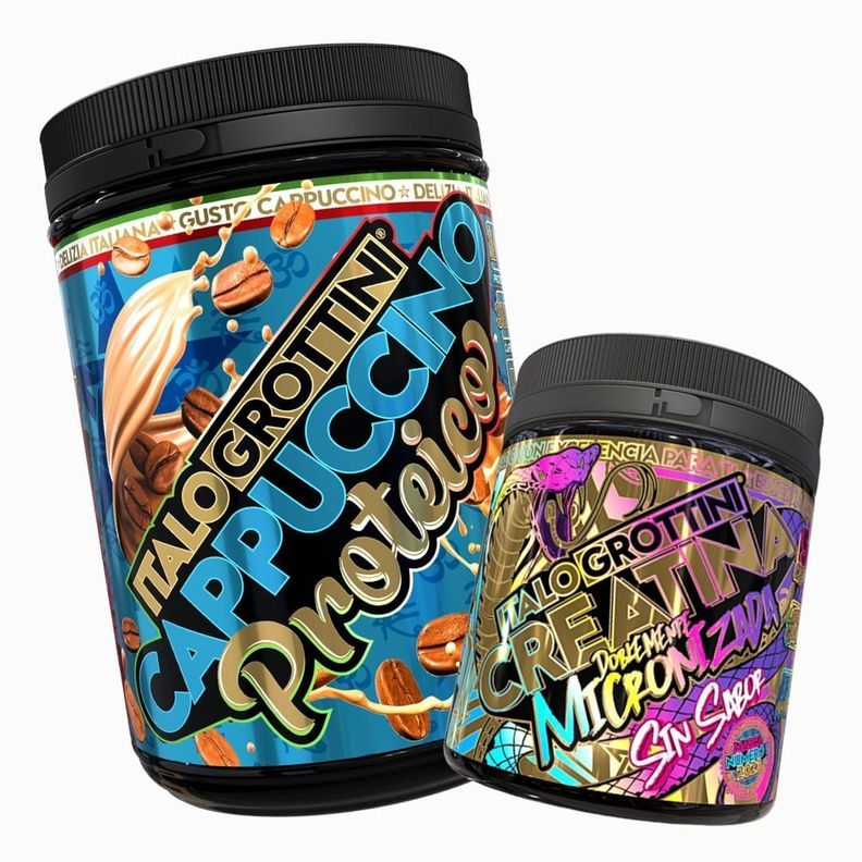 CREATINA MONOHIDRATADA 300GR  PACK CAPPUCCINO PROTEICO 1KG-0