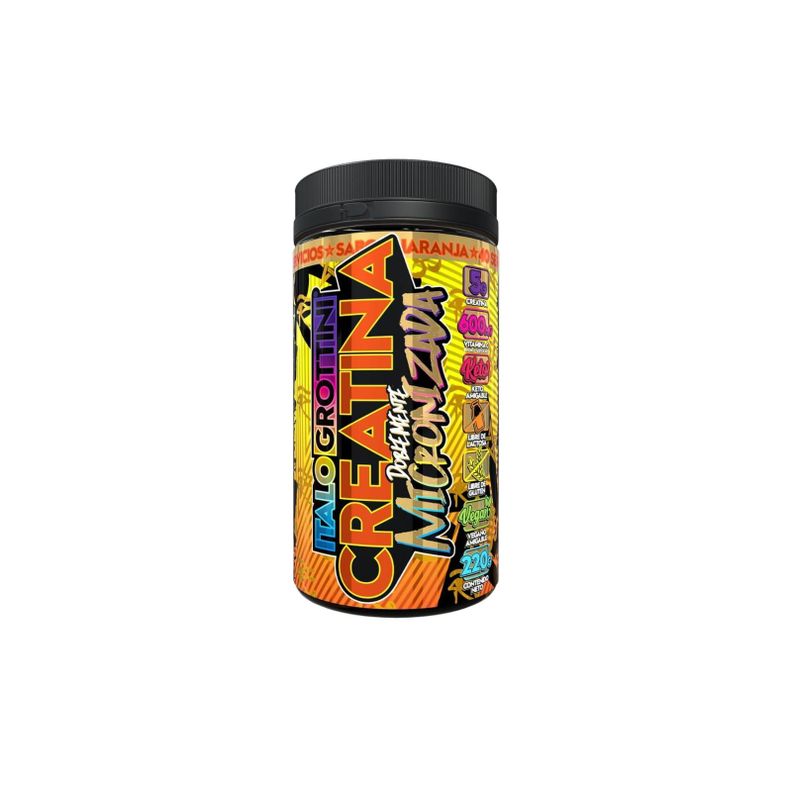 Creatina Monohidrato Micronizada 220gr 40 SV NARANJA - Italo Grottini-0