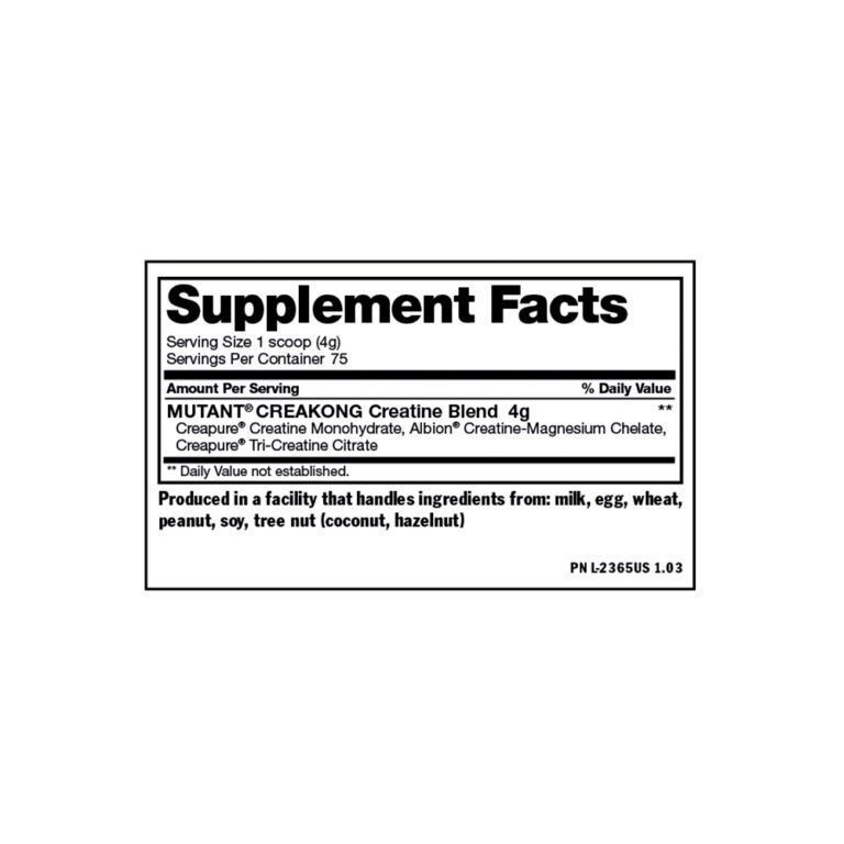 CREAKONG - CREATINA MONOHIDRATO - MUTANT 300GR-1