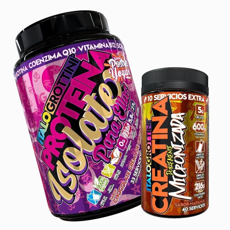 Proteína Para Ellas Castaña + Creatina 40sv Naranja-0