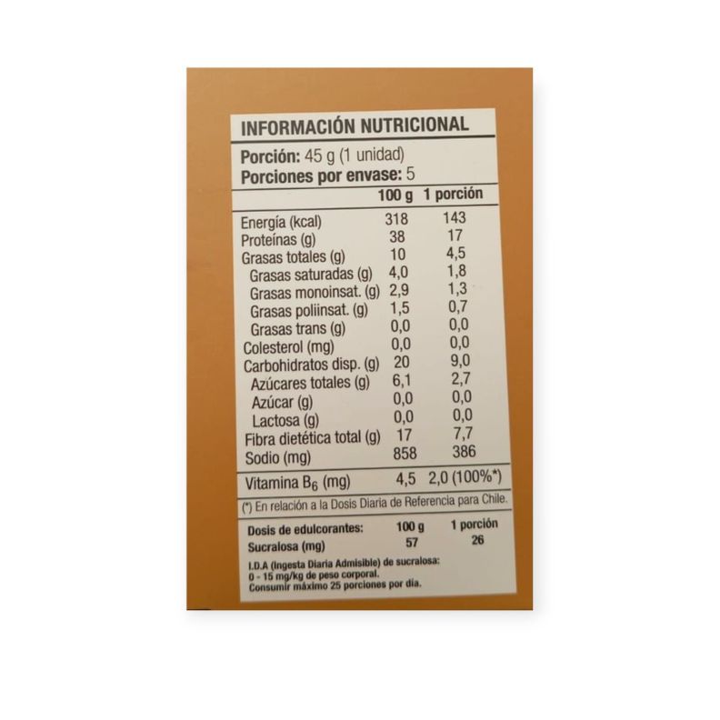 BARRAS DE PROTEINA NOTSNACK BAR PEANUT BUTTER 45GR 5 UNIDADES - NOTCO-2