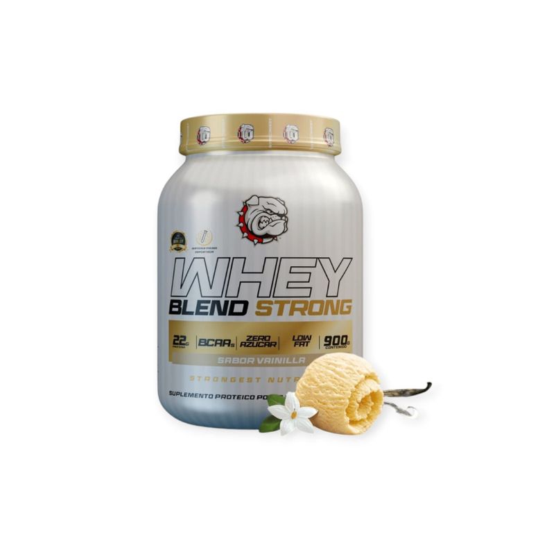 PROTEINA WHEY BLEND 900G VAINILLA - STRONGEST-0