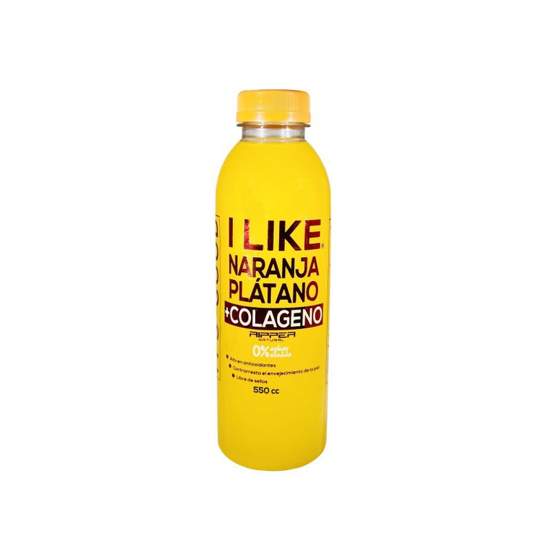 AGUA DE FRUTAS + COLAGENO 55OCC NARANJA PLATANO - I LIKE-0