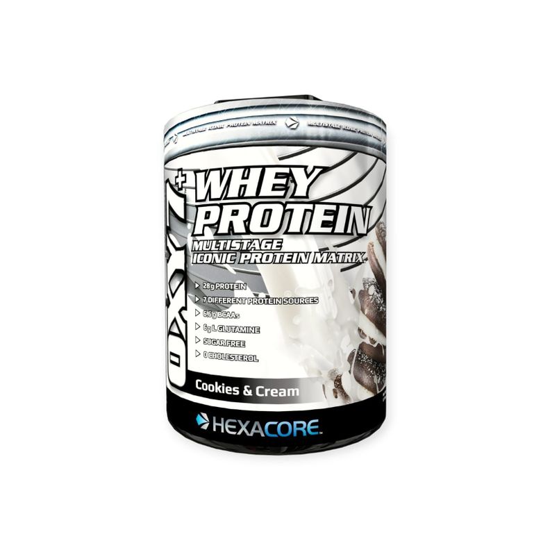 PROTEINA OXY 7 WHEY PROTEIN 5LBS 67 SV COOKIES  - HEXACORE-0